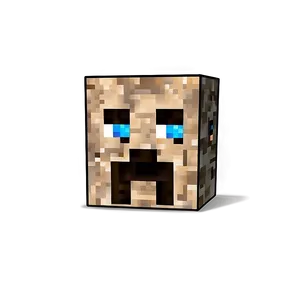 Minecraft Steve Head For Crafts Png 06282024 PNG image