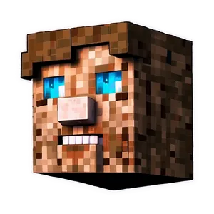 Minecraft Steve Head Model Png Hyq51 PNG image