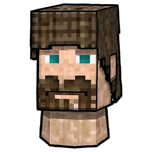 Minecraft Steve Head Model Png Twa PNG image