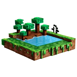 Minecraft Swamp Tree Png 06122024 PNG image