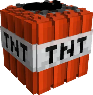 Minecraft T N T Block3 D Model PNG image