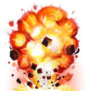 Minecraft_ T N T_ Explosion_ Artwork PNG image