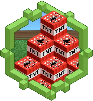 Minecraft T N T Explosives Stack PNG image