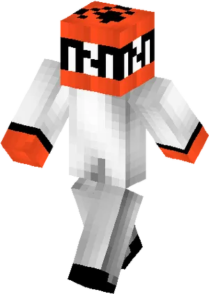 Minecraft_ T N T_ Head_ Character PNG image