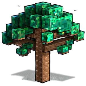 Minecraft Tree In Desert PNG 06122024 PNG