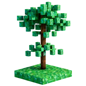 Minecraft Tree With Vines Png 06122024 PNG image