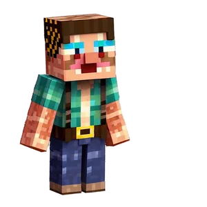 Minecraft Villager At Night PNG Hwp