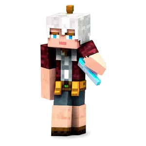 Minecraft Villager Blacksmith PNG 06202024