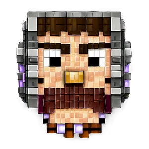 Minecraft Villager Head PNG 3
