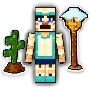 Minecraft Villager In Desert PNG Kmf82 PNG
