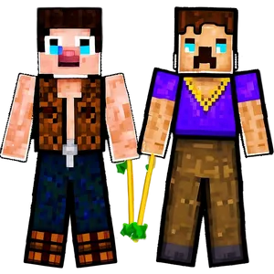Minecraft Villager In Library PNG 17