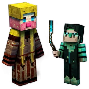 Minecraft Villager Meeting PNG Niw4 PNG