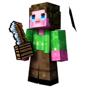 Minecraft Villager Npc PNG 06202024
