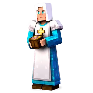 Minecraft Villager Priest Png 06202024 PNG image