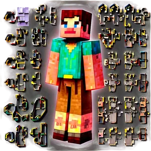 Minecraft Villager Trading PNG 06202024