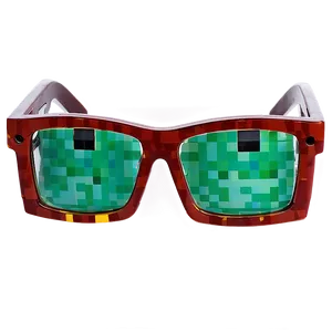 Minecraft Zombie Glasses Png 06282024 PNG image