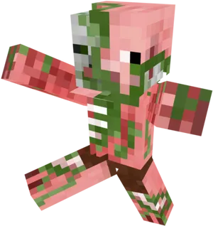 Minecraft_ Zombie_ Pigman_ Character PNG image