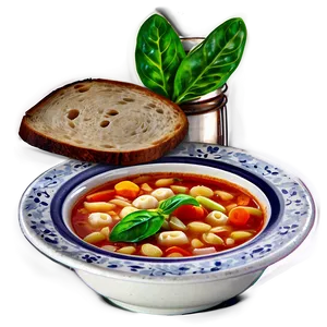 Minestrone Italian Soup PNG 05242024