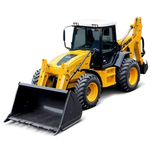 Mini Backhoe Loader Png 06272024 PNG image