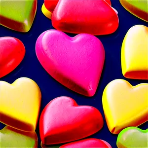 Mini Candy Hearts PNG Qom PNG