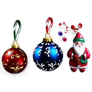 Mini Christmas Ornaments PNG 28 PNG
