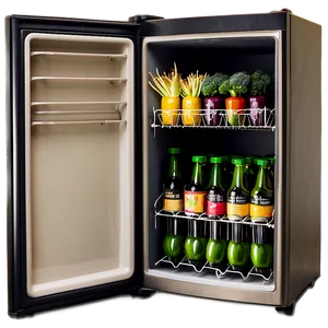 Mini Fridge With Vegetable Drawer PNG 06132024