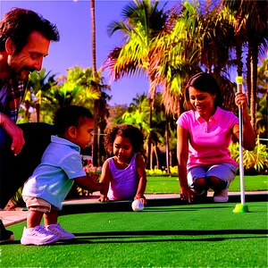 Mini Golf Family Fun Png Van9 PNG image