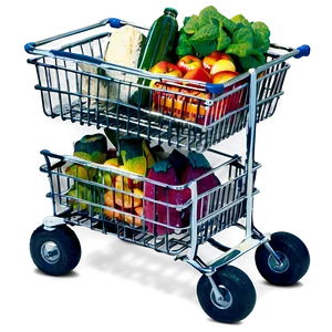 Mini Grocery Cart Png 06282024 PNG image