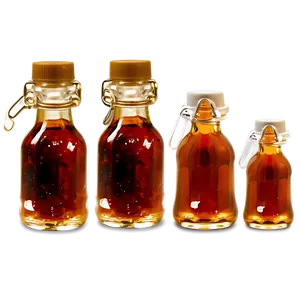 Mini Maple Syrup Bottles PNG 06212024