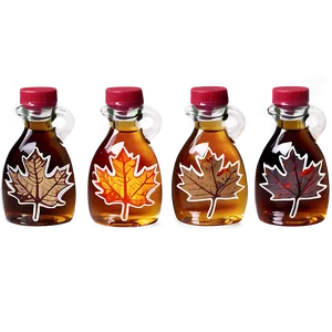 Mini Maple Syrup Bottles PNG 68