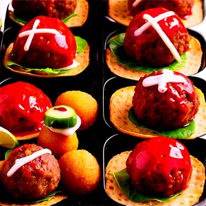 Mini Meatball Canapés PNG Xdy PNG