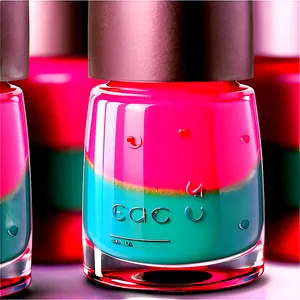 Mini Nail Polish Bottle PNG 06292024