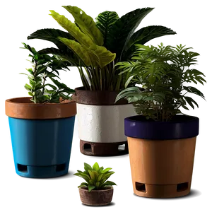 Mini Potted Plants Assortment Png 06122024 PNG image