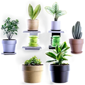 Mini Potted Plants Assortment Png 9 PNG image