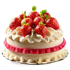 Mini Strawberry Cake PNG Nnr33