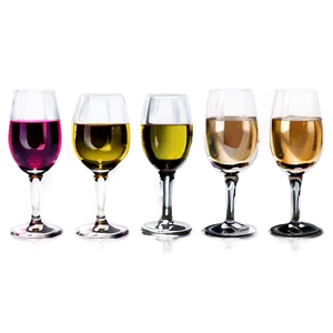 Mini Wine Tasting Glasses PNG Xwt50