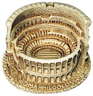 Miniature Colosseum Model PNG image