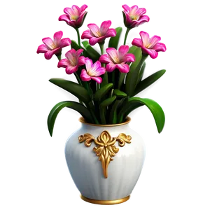 Miniature Flower Vase Png 06122024 PNG image