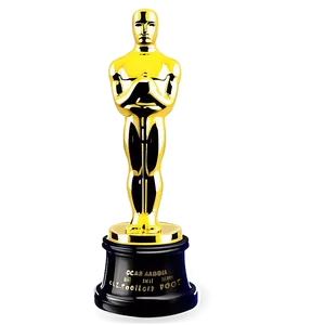 Miniature Oscar Trophy PNG Tiw PNG