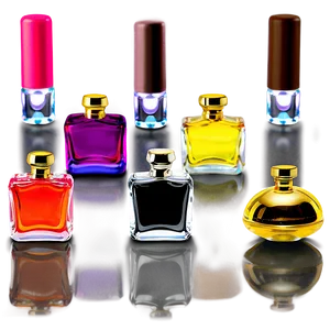 Miniature Perfume Bottle Collection Png 06212024 PNG image