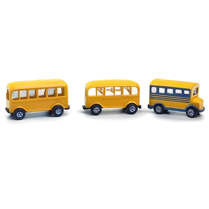Miniature School Bus Toy Png 05242024 PNG image