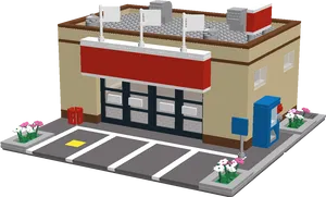 Miniature Supermarket Model.png PNG image