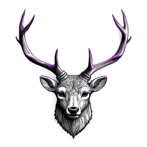 Minimal Deer Head Line Art PNG 25 PNG