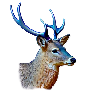 Minimal Deer Head Line Art PNG 99 PNG