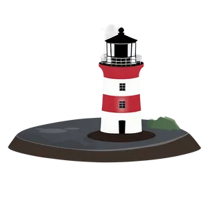 Minimal Lighthouse Scene Png Ned58 PNG image