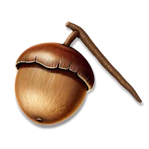 Minimalist Acorn Design PNG Lvw70 PNG