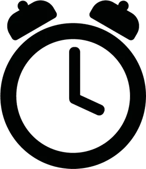 Minimalist Alarm Clock Icon PNG image