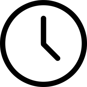 Minimalist Alarm Clock Icon PNG image