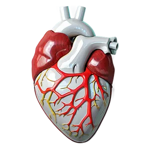 Minimalist Anatomical Heart PNG 06122024 PNG