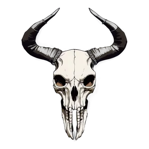 Minimalist Animal Skull PNG 06282024